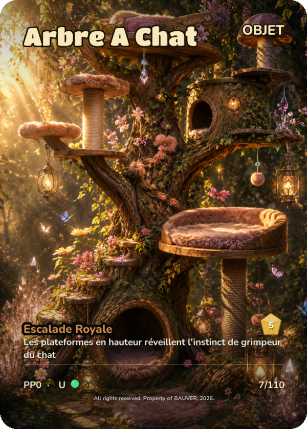 Carte Arbre A Chat — Objet, Peu commune