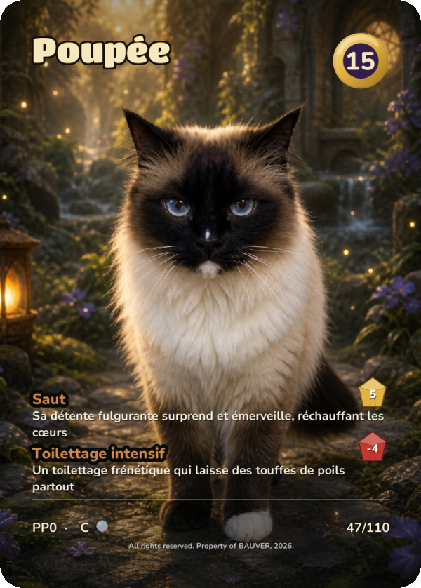 Carte Poupée — Félin, Commune
